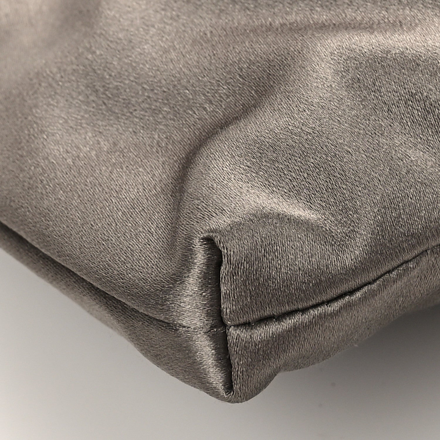 Prada Satin Raso Shoulder Bag Fumo 7 of 8