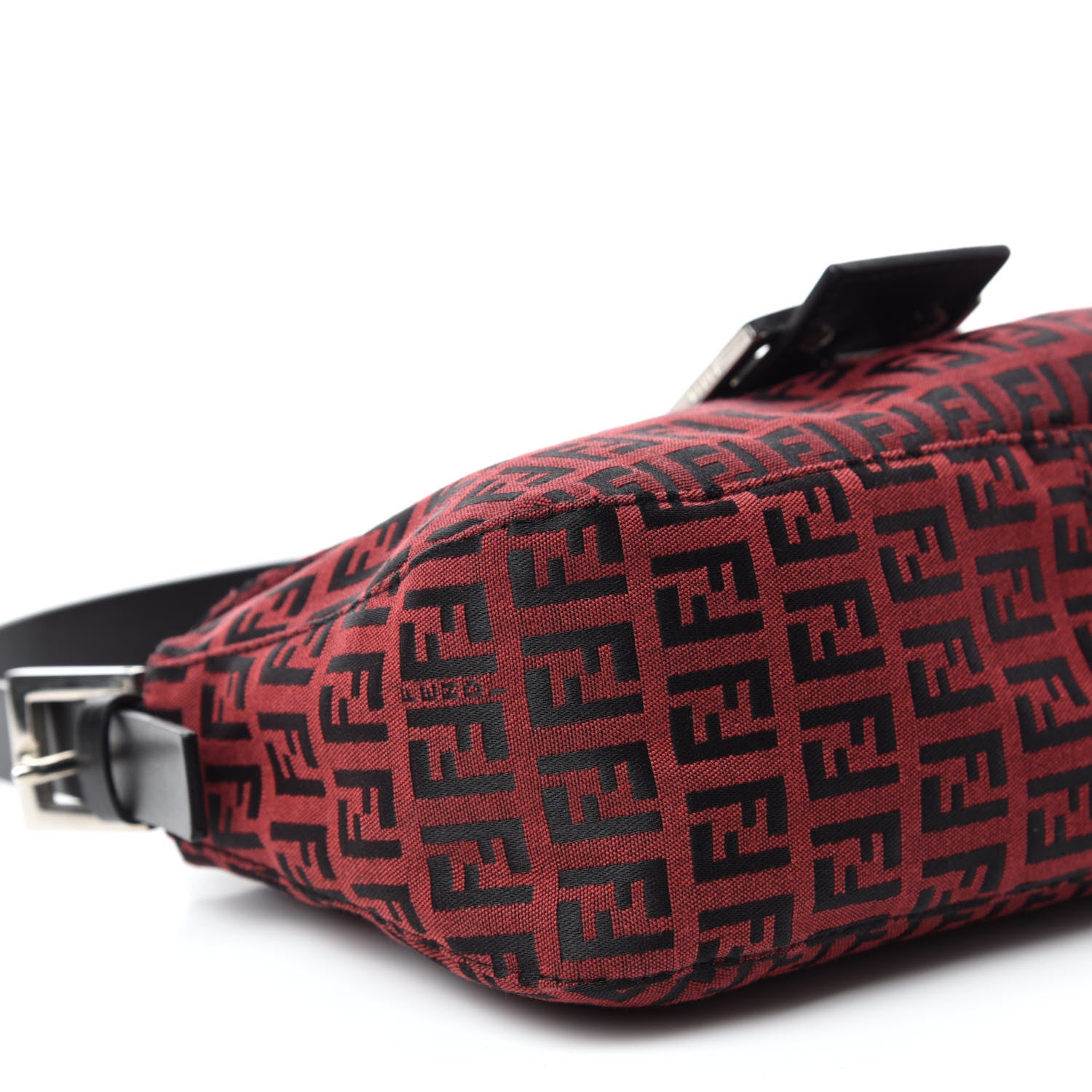 Fendi Zucchino Baguette Red Black 6 of 10