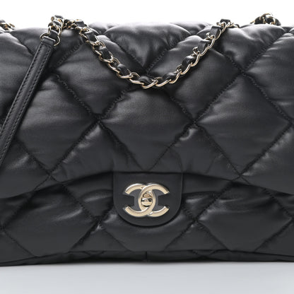 Chanel Calfskin Quilted Large Bubbly Flap Black 8 of 13