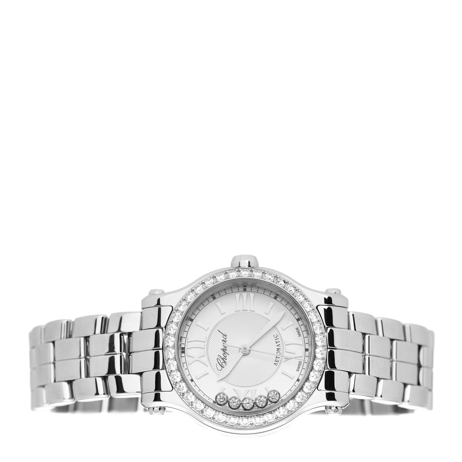 Chopard Stainless Steel Diamond Bezel 30mm Happy Sport Automatic Watch 2 of 5