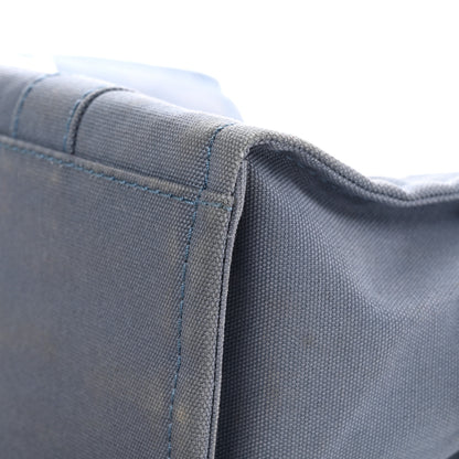 Marc Jacobs Cotton Canvas Medium The Traveler Tote Bag Blue Shadow 8 of 10