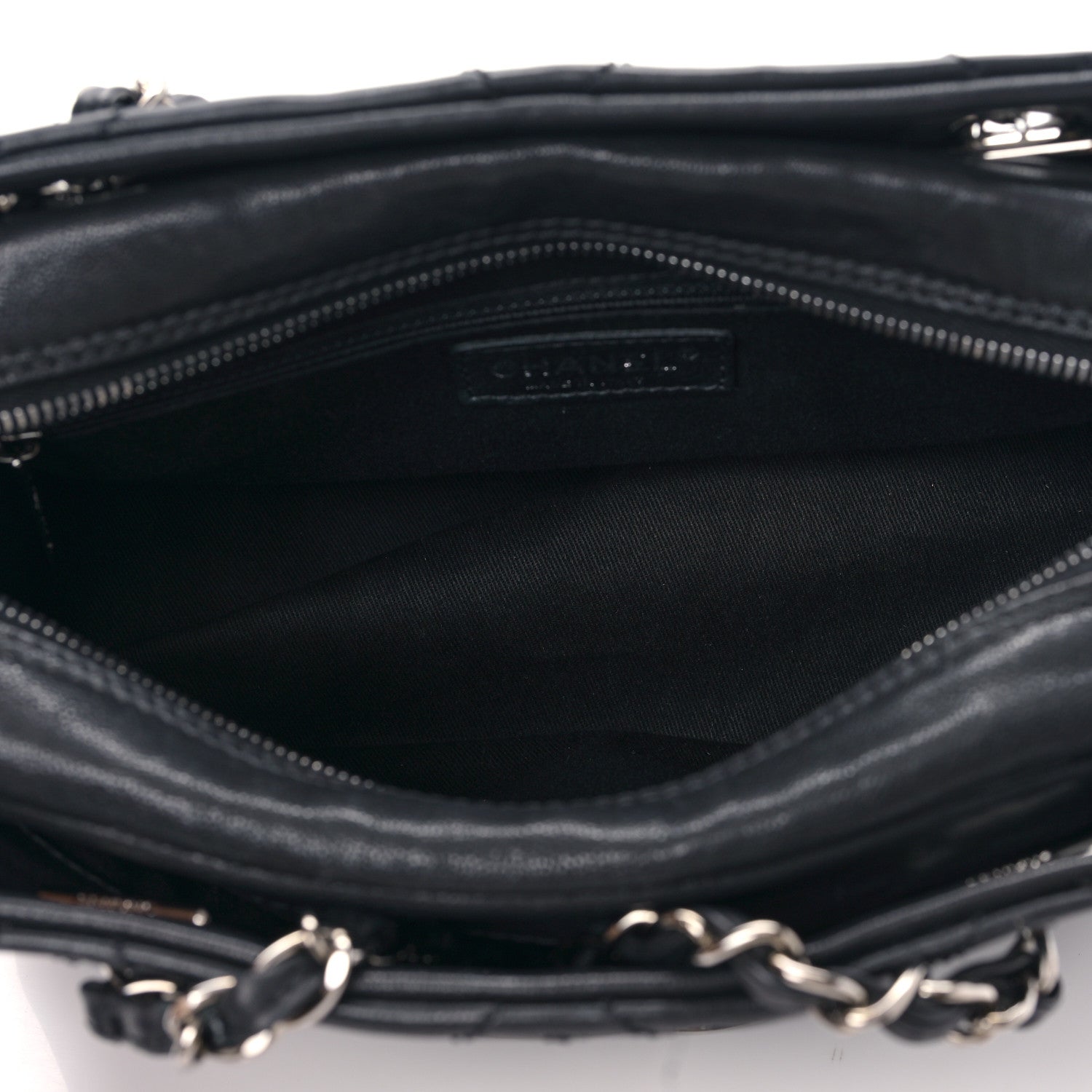 Chanel Calfskin Small Diamond Stitch Tote Black 5 of 9