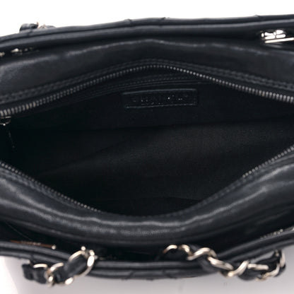 Chanel Calfskin Small Diamond Stitch Tote Black 5 of 9