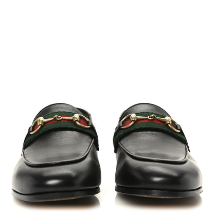 Gucci Malaga Kid Web Womens Horsebit Loafers 35 Black 3 of 10