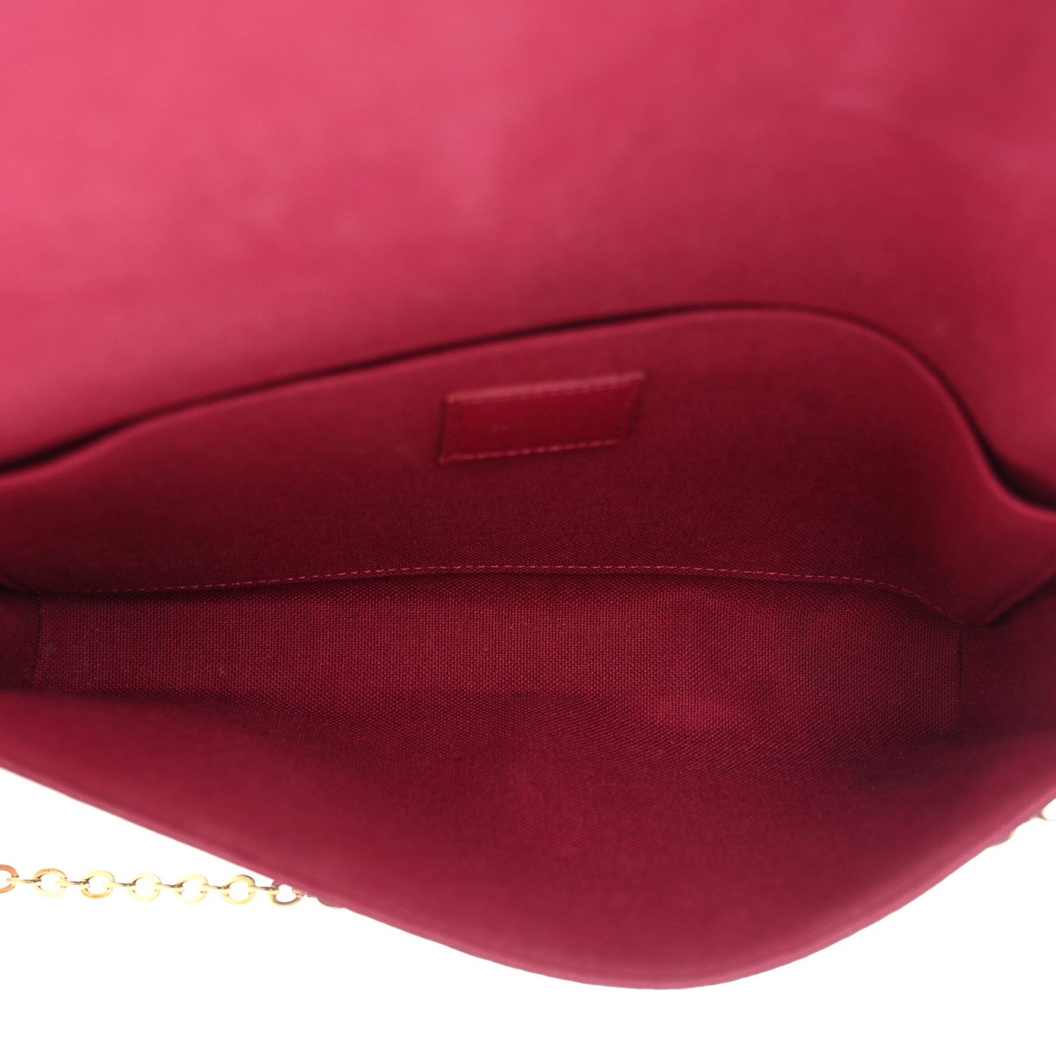 Louis Vuitton Monogram Pochette Felicie Chain Wallet Fuchsia 4 of 15