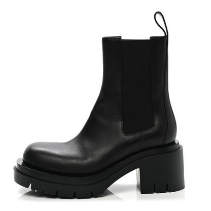Bottega Veneta Calfskin The Lug Chelsea 30/70mm Ankle Boots 38 Black 1 of 9