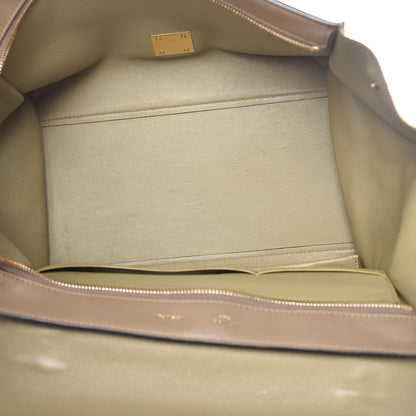 Celine Smooth Calfskin Suede Medium Tri-Color Trapeze Olive 7 of 20