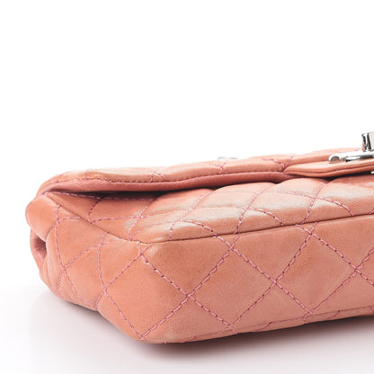 Chanel Lambskin Quilted East West Flap Pink 10 of 12