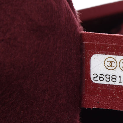 Chanel Caviar Small Studded Deauville Tote Red 9 of 9