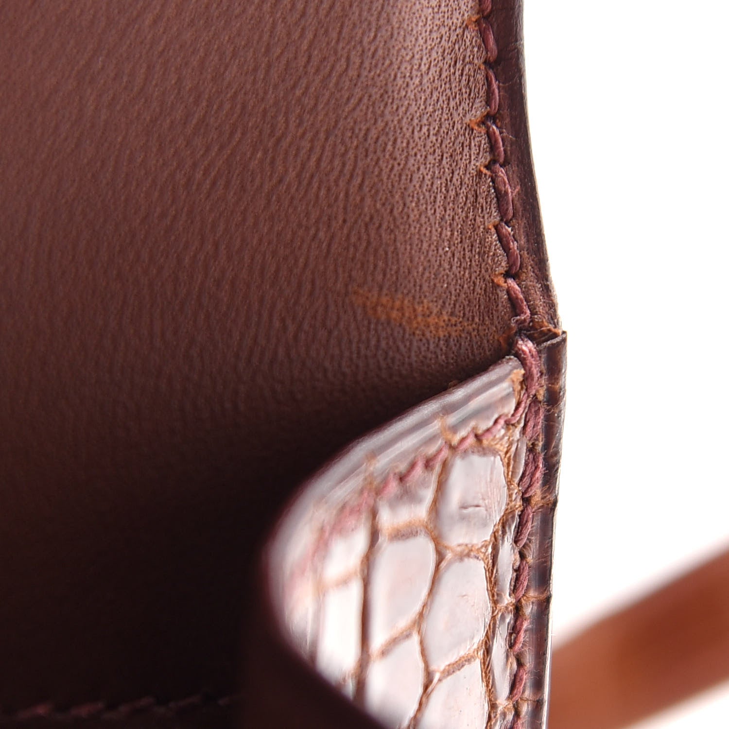Hermes Shiny Porosus Crocodile Constance 23 Miel 8 of 11