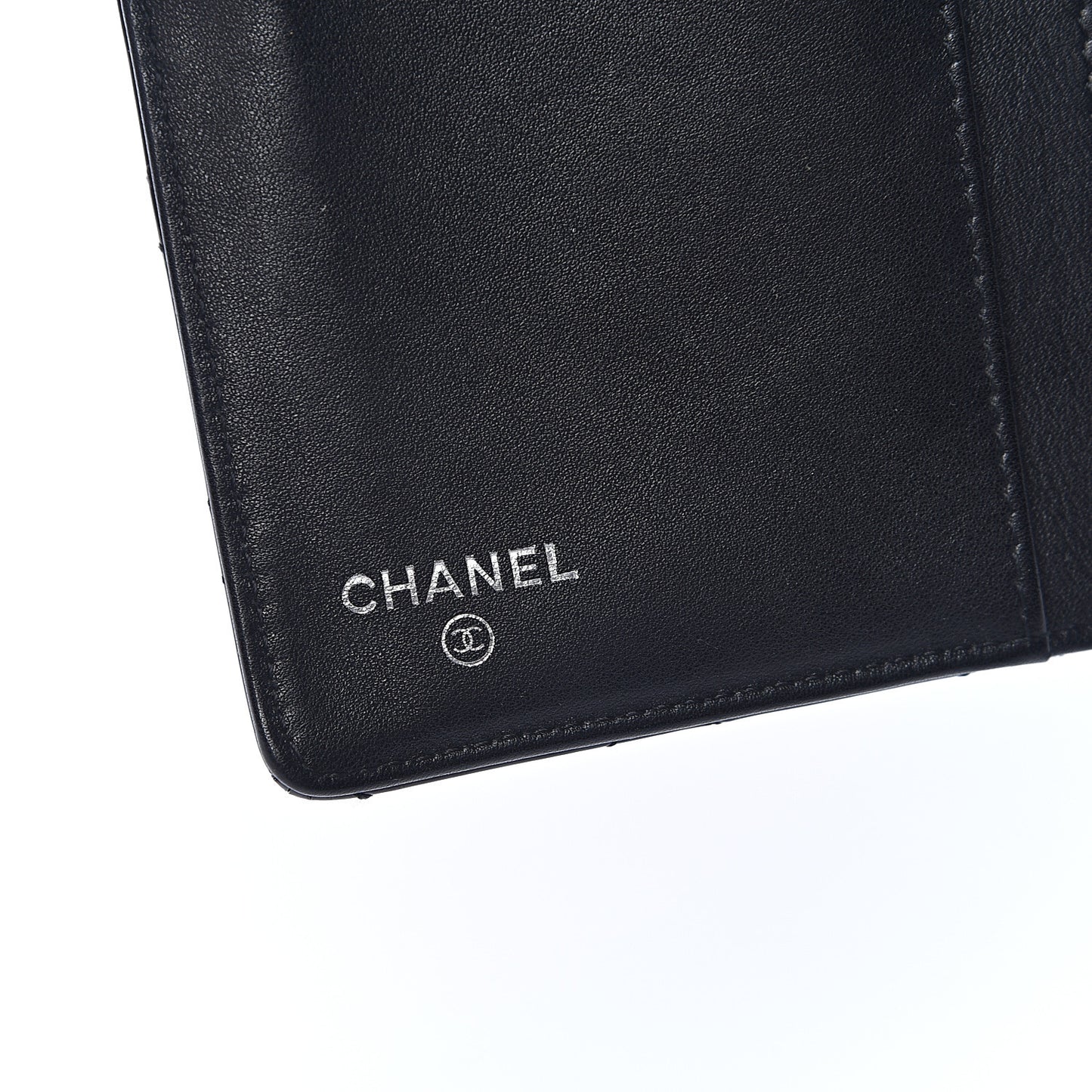 Patent Quilted Brilliant Yen Wallet Black