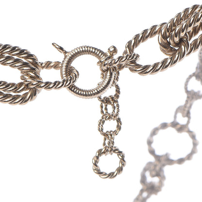 Chanel Twisted Chain CC Pendant Necklace Gold 5 of 6