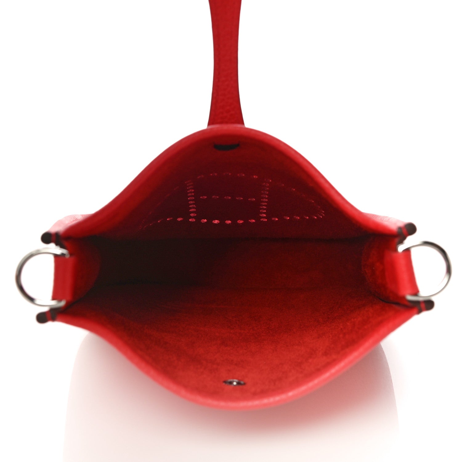 Hermes Taurillon Clemence Evelyne TPM Rouge De Coeur 5 of 10