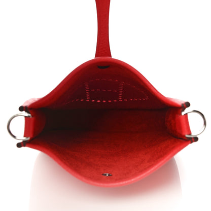 Hermes Taurillon Clemence Evelyne TPM Rouge De Coeur 5 of 10