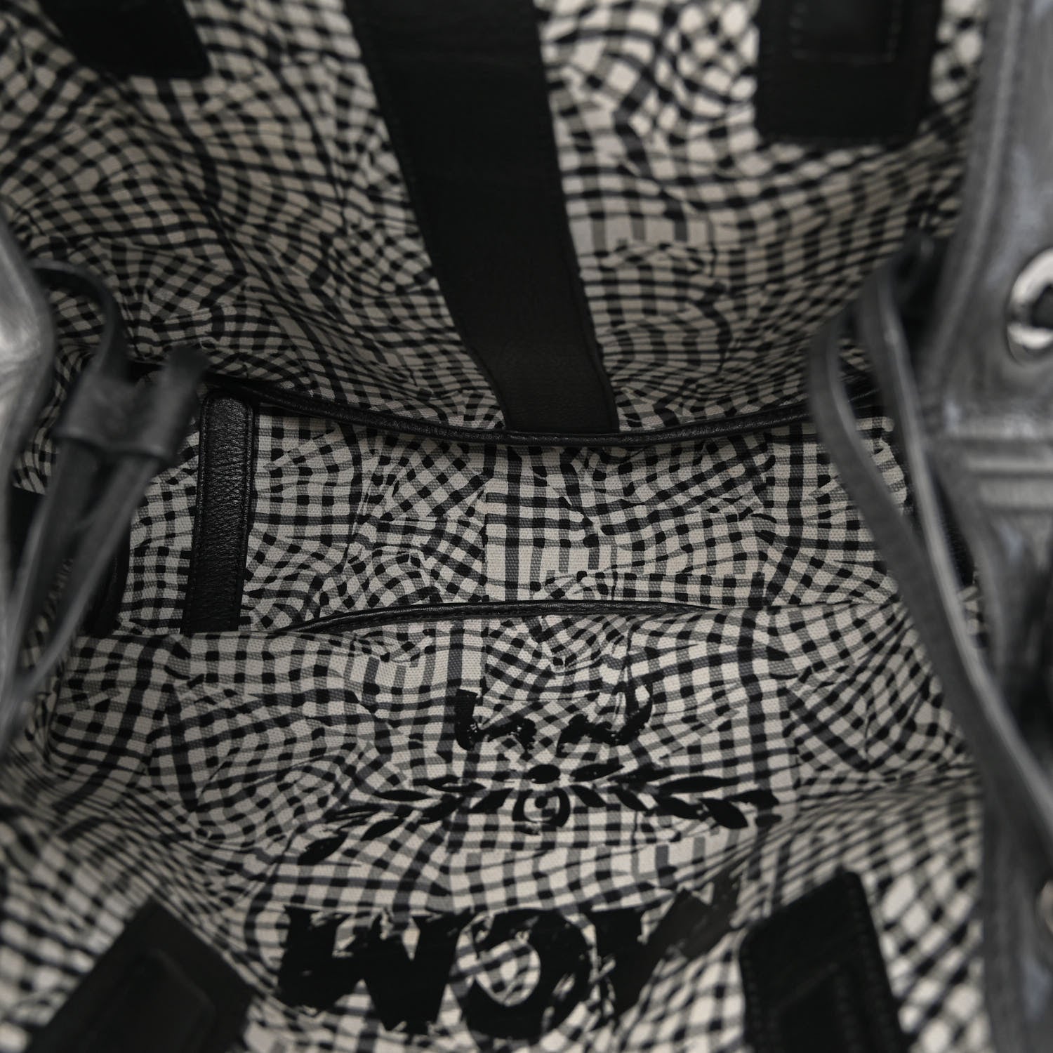 MCM Visetos Liz Reversible Shopper Tote Black 9 of 17