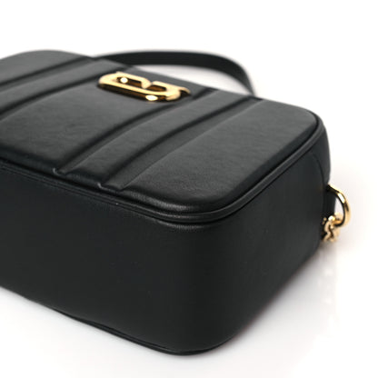 Salvatore Ferragamo Calfskin Quilted Medium Gancini Camera Case Black 8 of 8