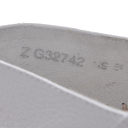 Chanel Grained Calfskin CC Espadrilles 39 White Black 9 of 10