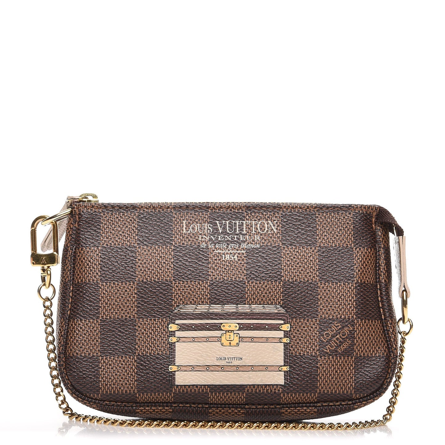 Damier Ebene Trunks and Locks Mini Pochette Accessories