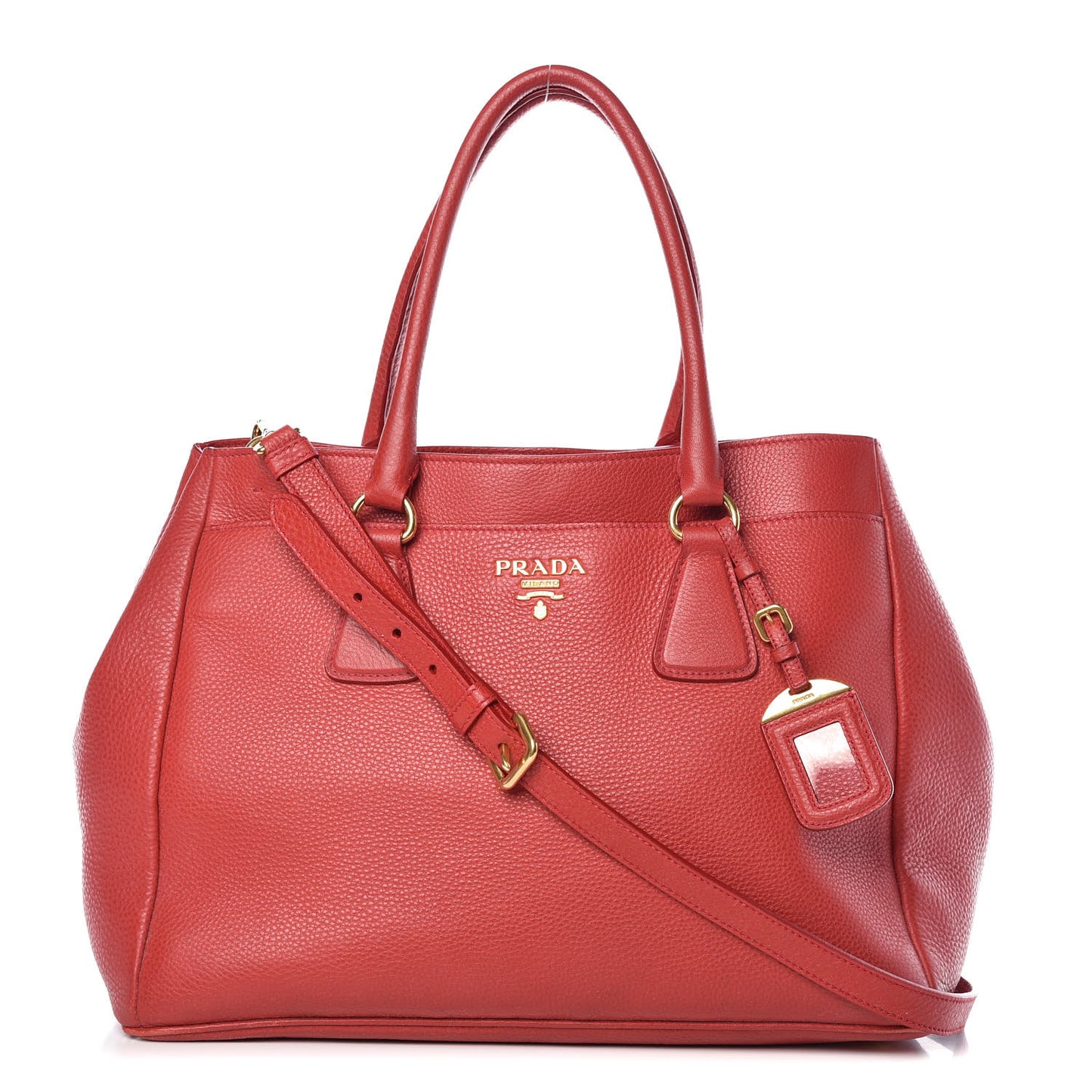 Vitello Daino Tote Rosso
