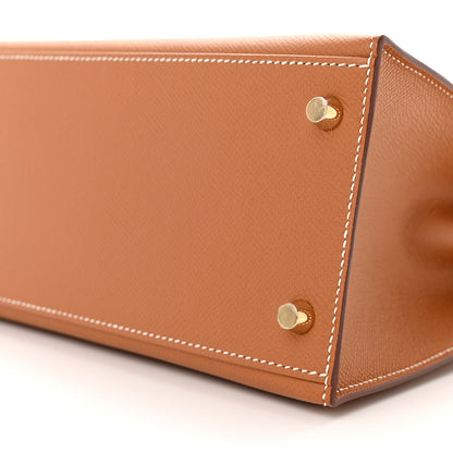 Hermes Epsom Kelly Sellier 28 Gold 10 of 11