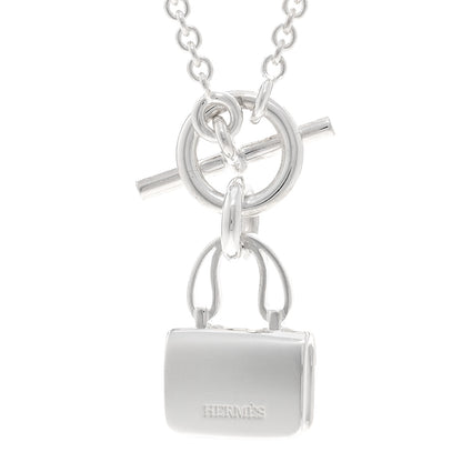 Hermes Sterling Silver Constance Amulettes Pendant Necklace 4 of 5