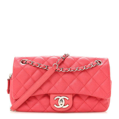 Chanel Caviar Quilted Medium Easy Flap Coral 1 of 16