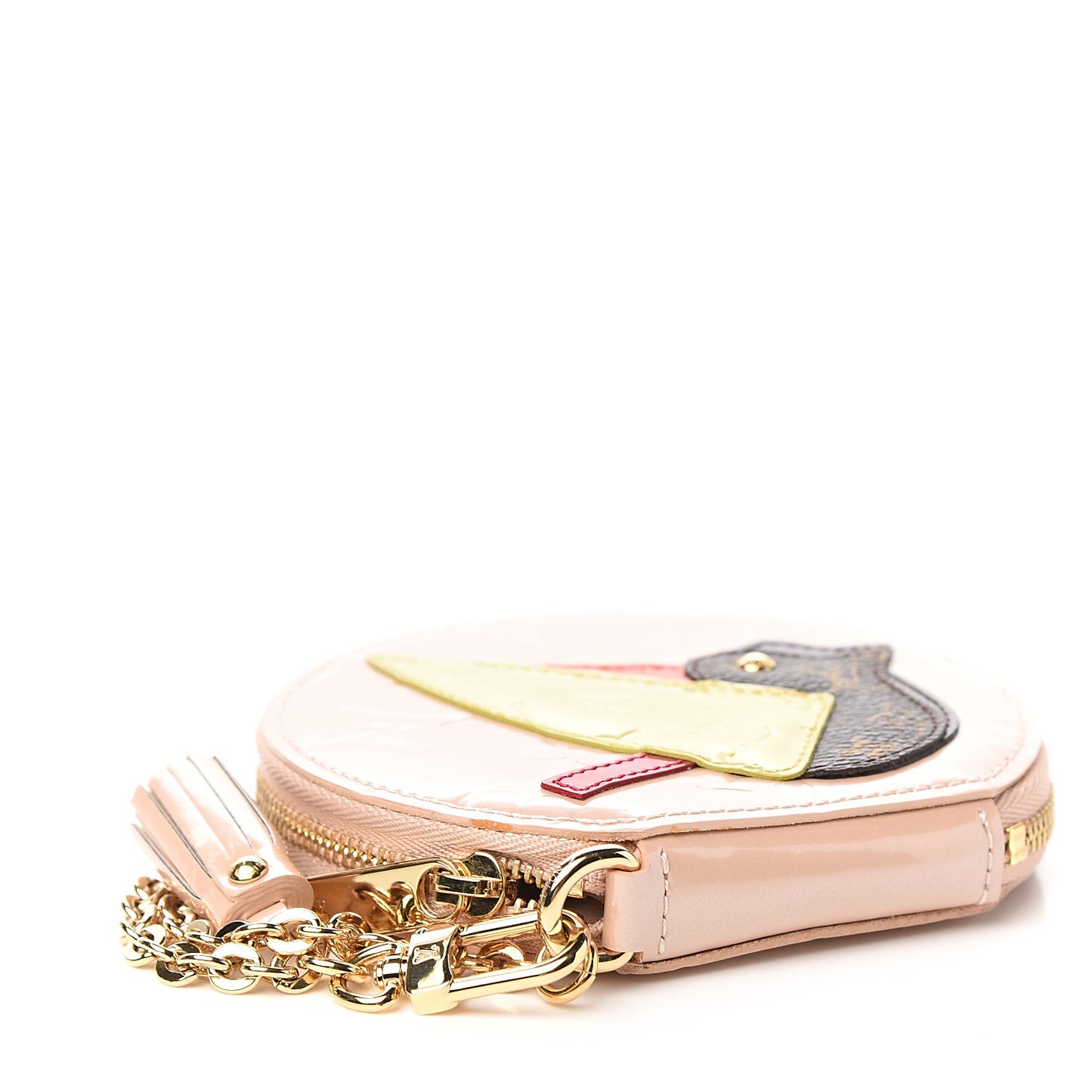 Vernis Animania Oiseau Songbird Coin Purse Rose Florentin