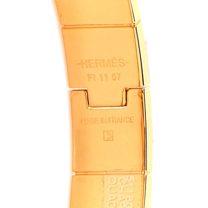 Hermes Enamel Printed Narrow Charniere Cuirs Marins Hinged Bracelet S Quadrichromie 4 of 5