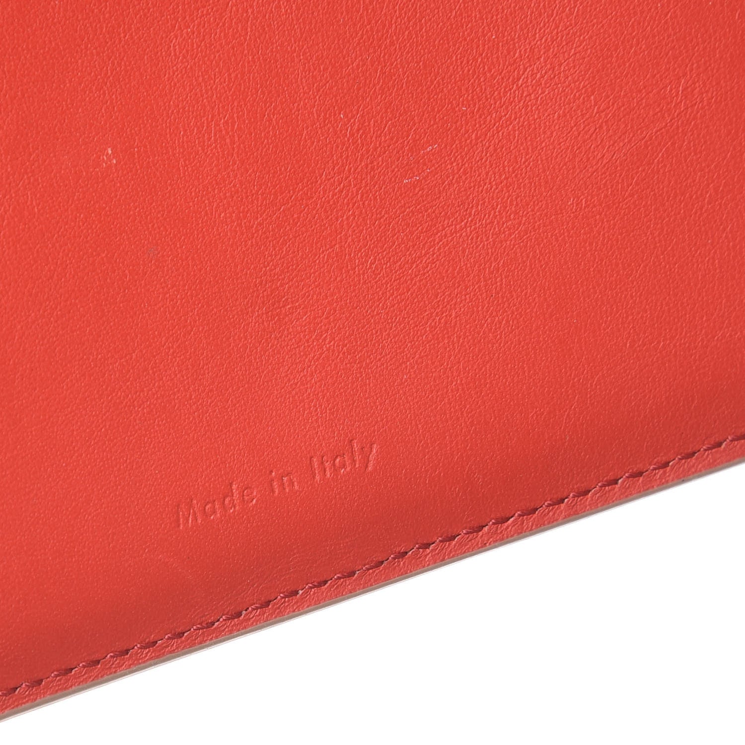 Celine Grained Calfskin Medium Multifunction Strap Wallet Pop Red Chalk 7 of 13