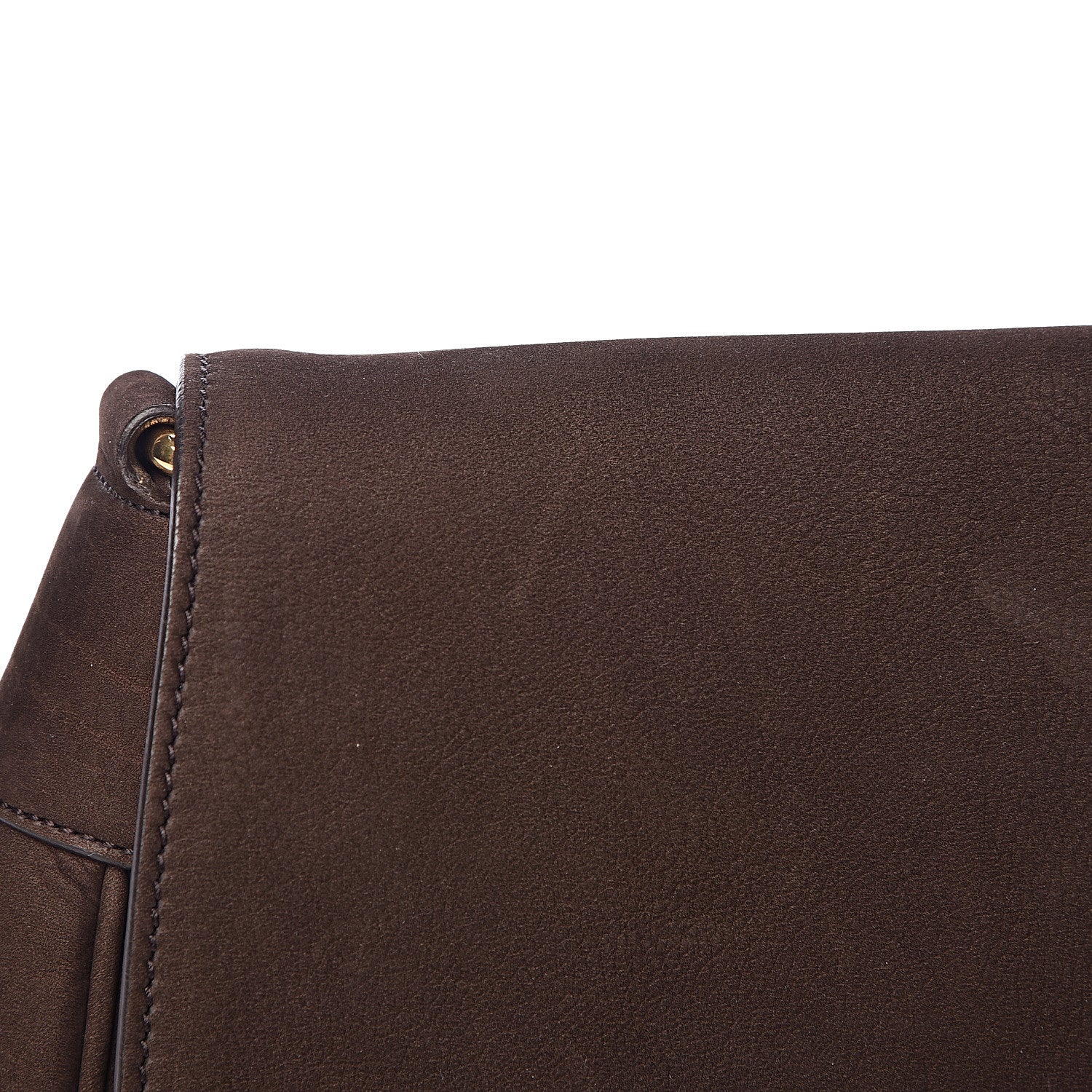 Gucci Nubuck Ribot Horse Heads Flap Bag Brown 9 of 15