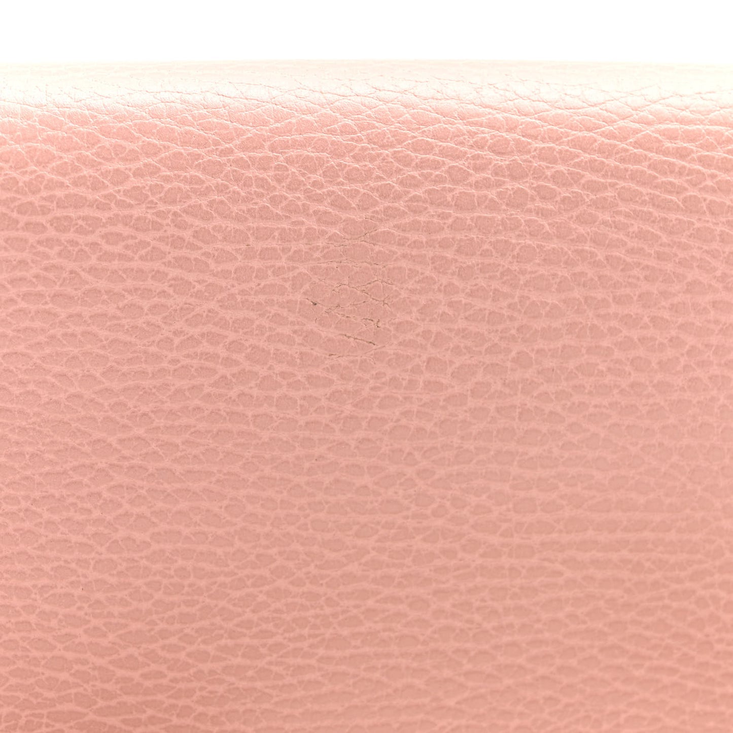 Dollar Calfskin Interlocking G Chain Wallet Soft Pink