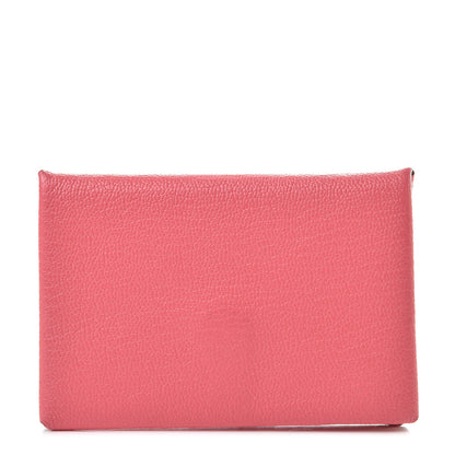Hermes Chevre Mysore Calvi Card Case Rose Azalee 1 of 8