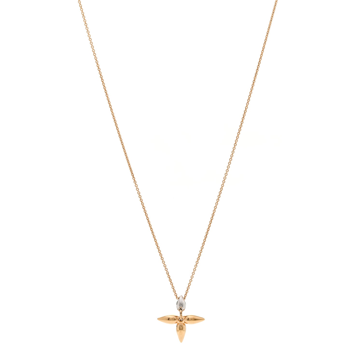 Louis Vuitton Louisette Necklace Gold Silver 1 of 5