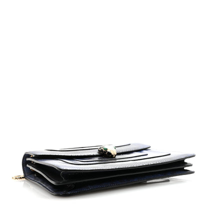 Bulgari Karung Serpenti Forever Crossbody Dark Blue 4 of 9