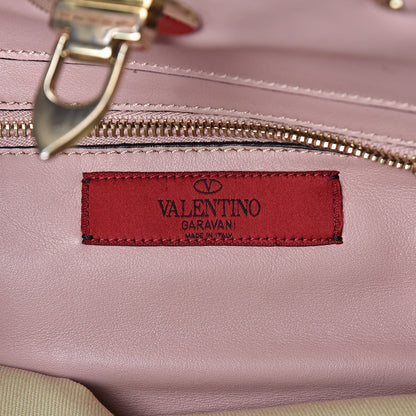 Valentino Garavani Vitello Small Rockstud Tote Pink 7 of 9