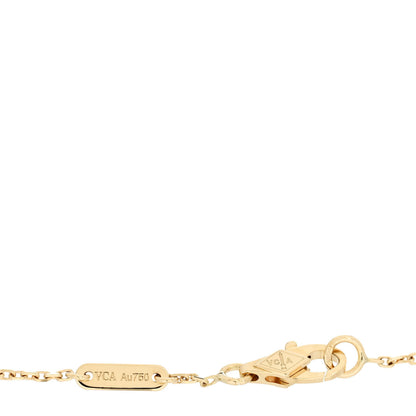 Van Cleef & Arpels 18K Yellow Gold Mother of Pearl Sweet Alhambra Butterfly Bracelet 3 of 5