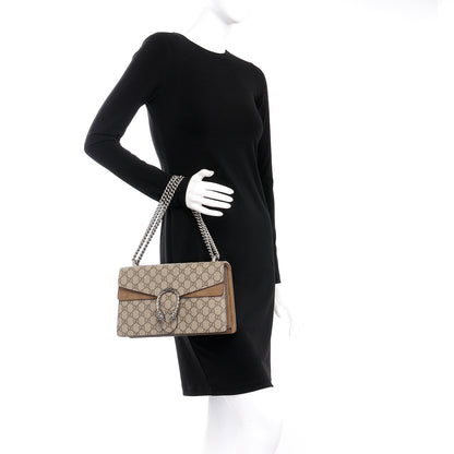 Gucci GG Supreme Monogram Small Dionysus Shoulder Bag Taupe 3 of 11