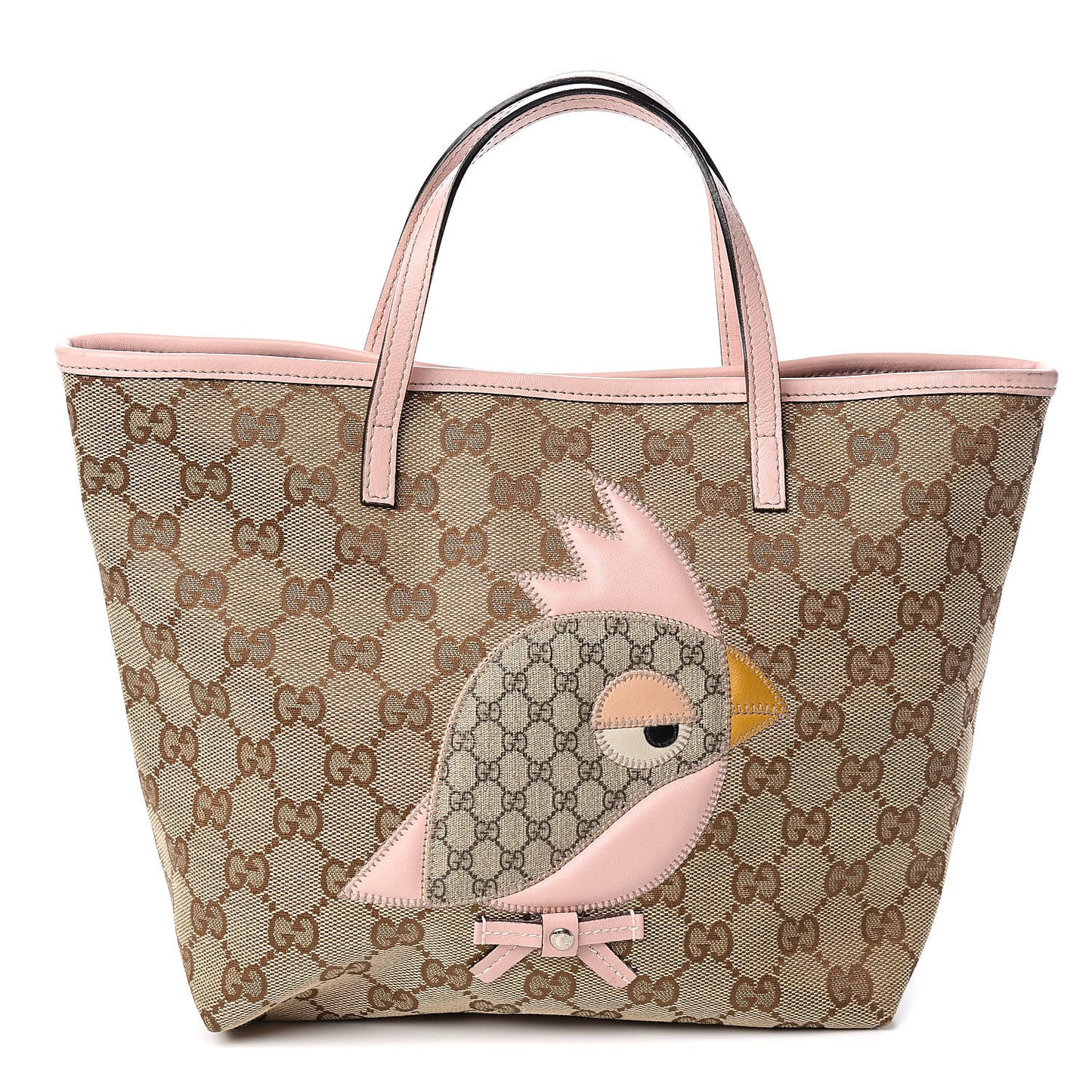 GG Monogram Mini Zoo Bird Tote Pink