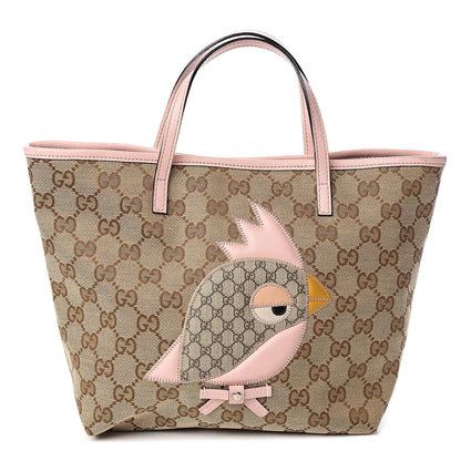 Gucci GG Monogram Mini Zoo Bird Tote Pink 1 of 10