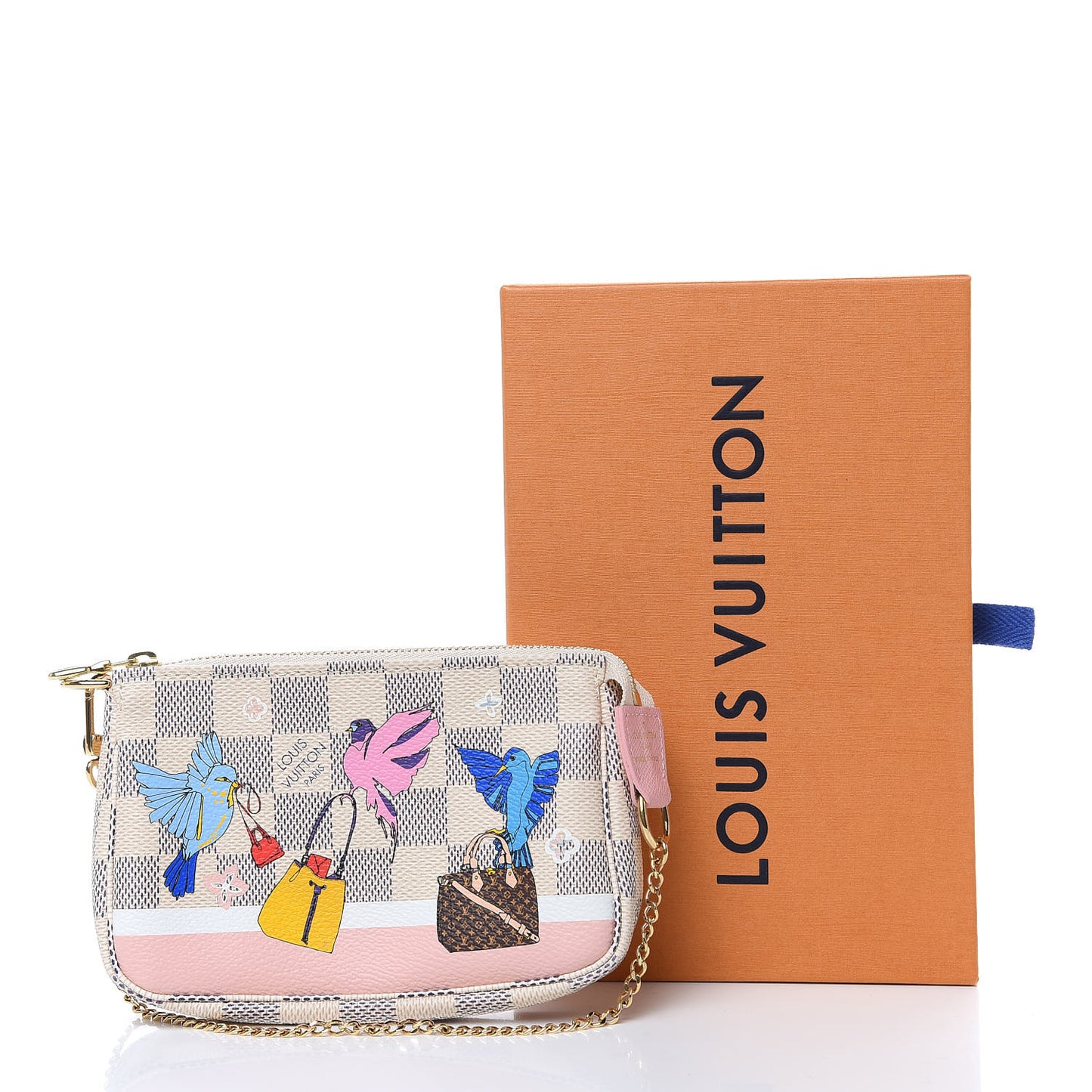 Damier Azur 2018 Christmas Animation Mini Pochette Accessories