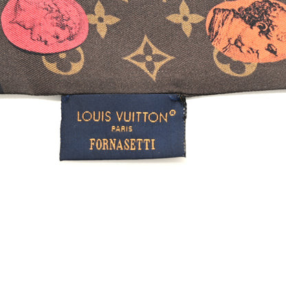 Louis Vuitton x FORNASETTI Silk Monogram Cameo Bandeau Brown 3 of 3
