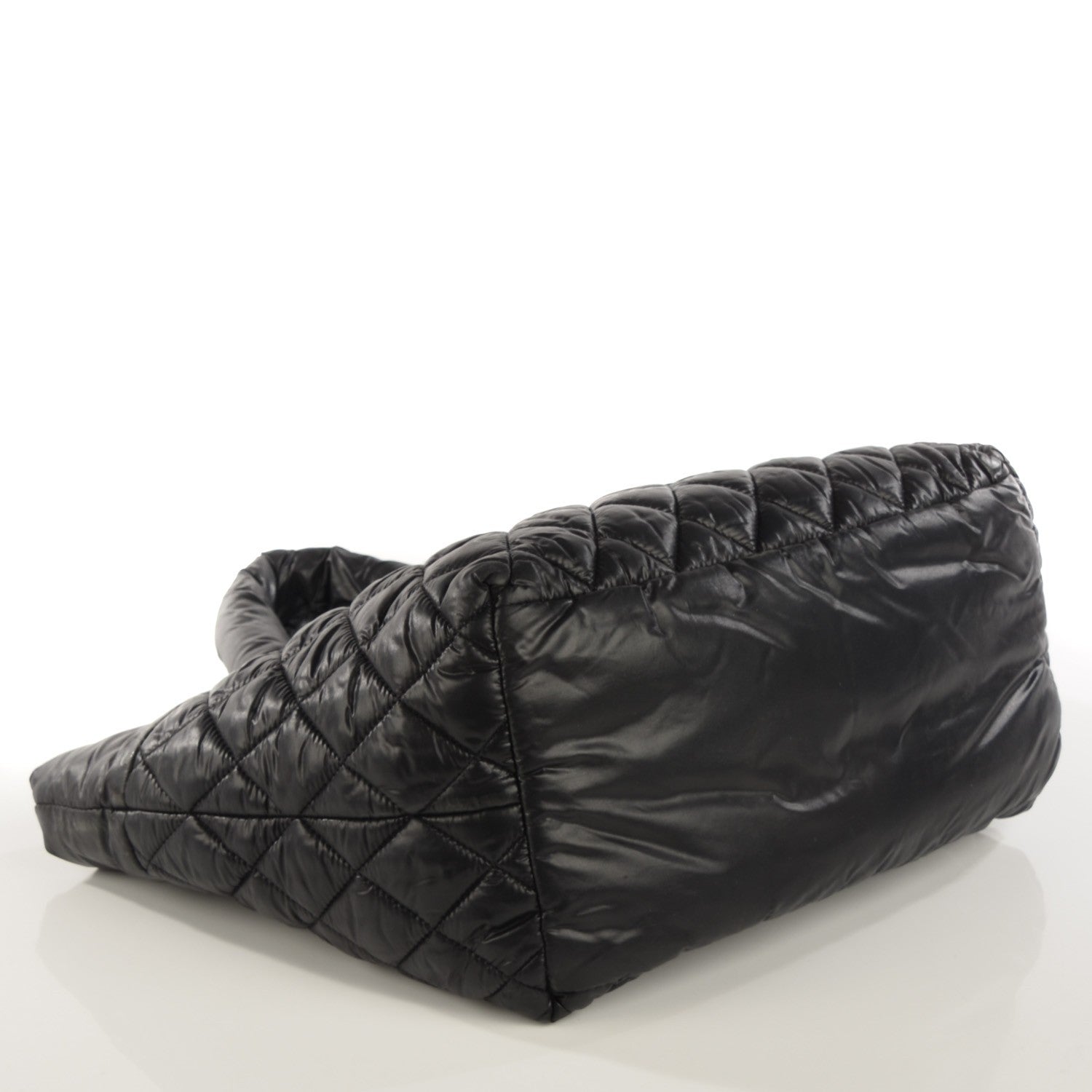Chanel Nylon Quilted Small Coco Cocoon Tote Black 4 of 7
