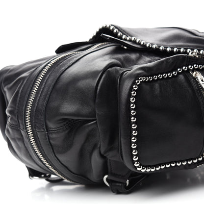 Alexander Wang Lambskin Studded Mini Marti Convertible Backpack Black Rhodium Hardware 7 of 9