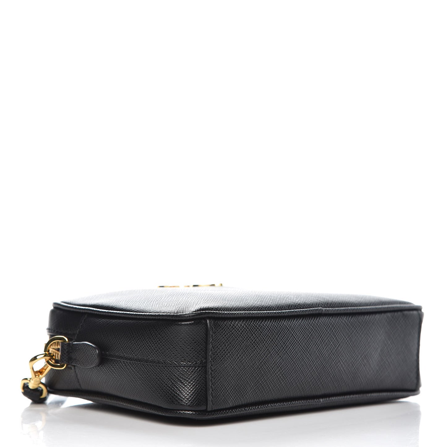 Saffiano Small Camera Crossbody Bag Black