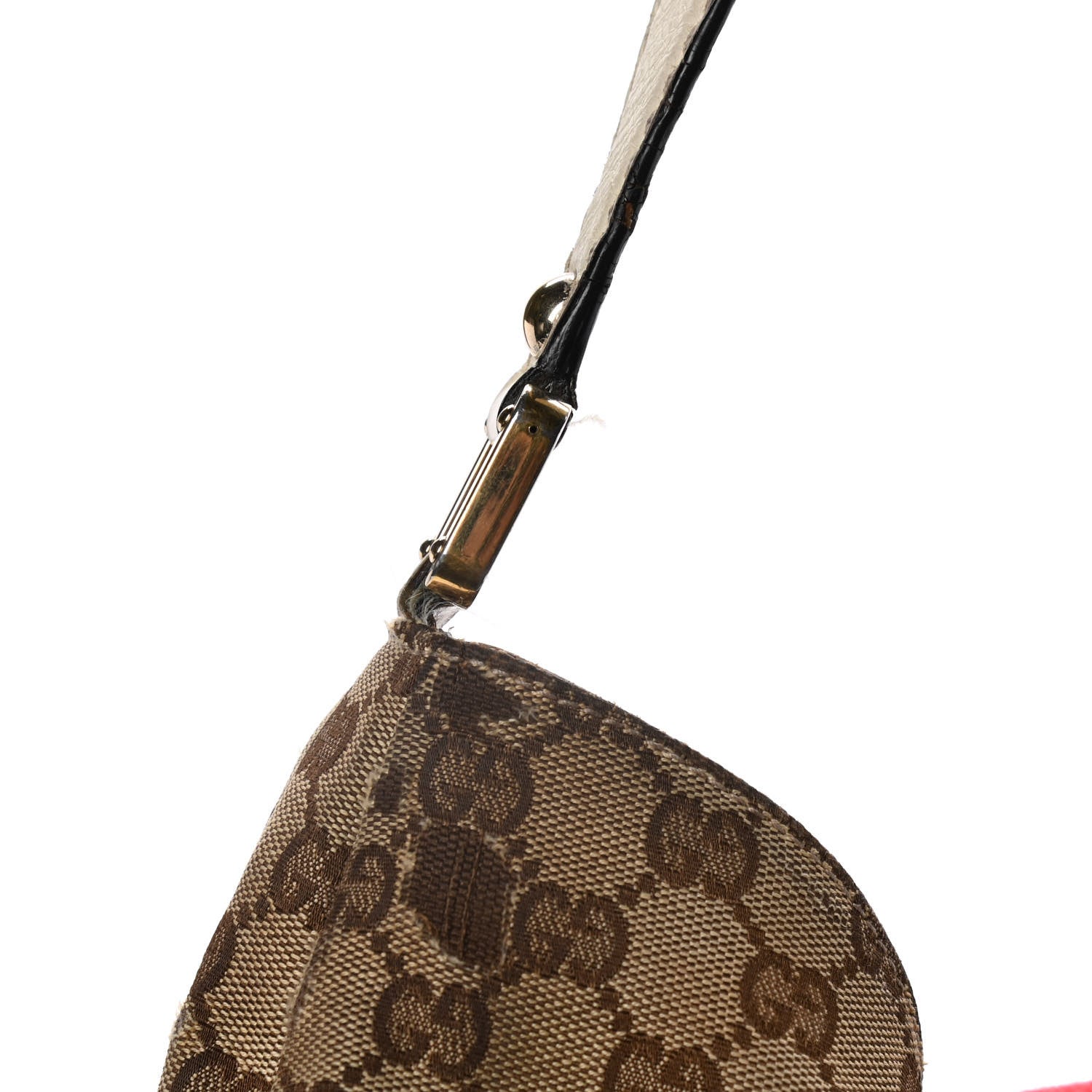 Gucci Monogram Large New Ladies Web Hobo Off White 14 of 22