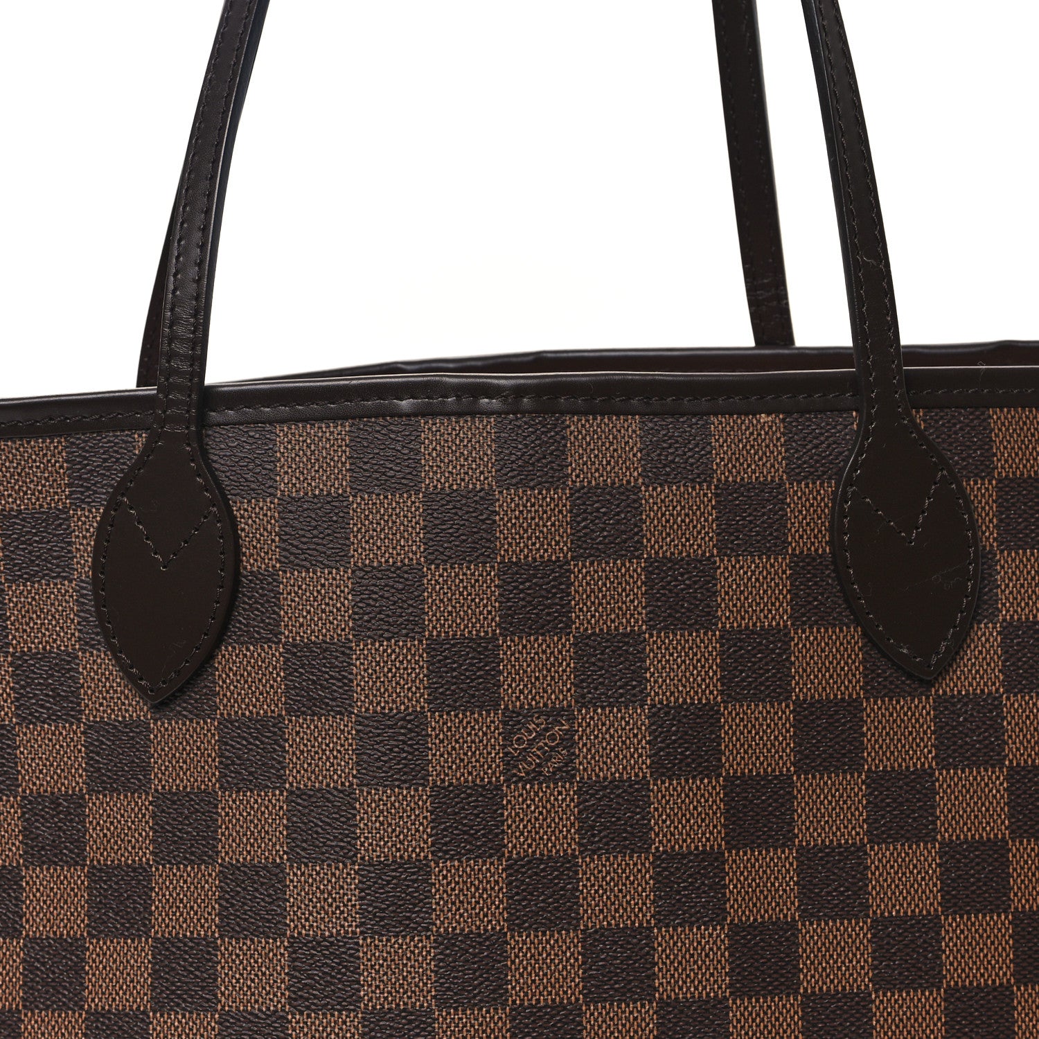 Louis Vuitton Damier Ebene Neo Neverfull MM Rose Ballerine 8 of 11