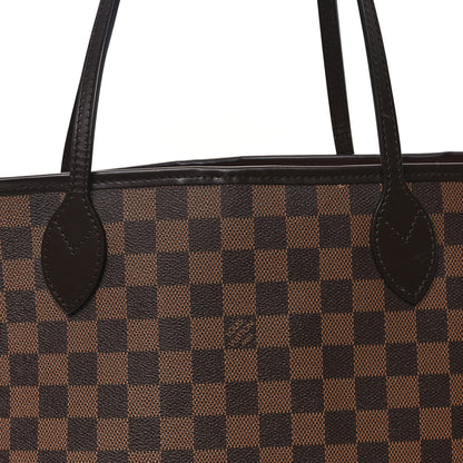 Louis Vuitton Damier Ebene Neo Neverfull MM Rose Ballerine 8 of 11
