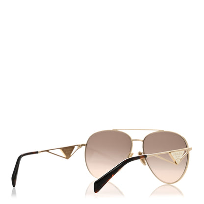 Prada Aviator Sunglasses SPR 73Z Gold Tortoise 4 of 8