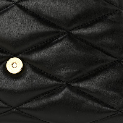 Saint Laurent Lambskin Quilted Le 57 Diamond Shoulder Bag Black 11 of 12