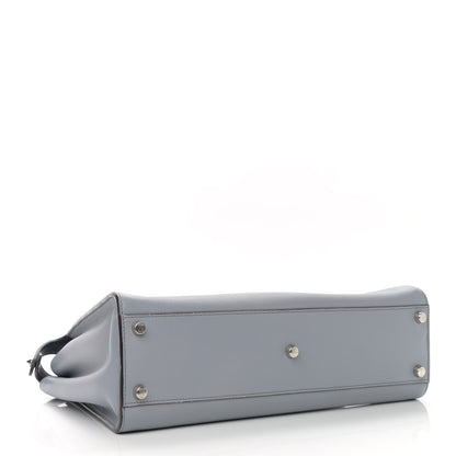 Fendi Vitello Tahiti Burro Large Peekaboo Iconic Essentially Satchel Ardesia Dark Blue 3 of 12